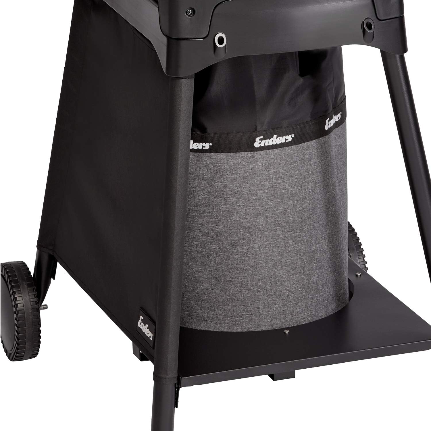 EndersGasgrill Urban II Pro, Tischgrill, Grillen-, Kochen- und Backen Funktion, 2 Brenner Edelstahl, mit Grill-Thermometer, Balkon-, Camping-Grill, Aluguss-Gehäuse, Gusseisen-Rost, #2062