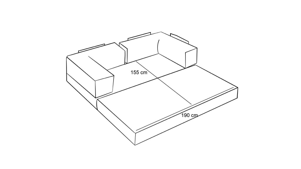 Comfort 3er Sofa - Sahne