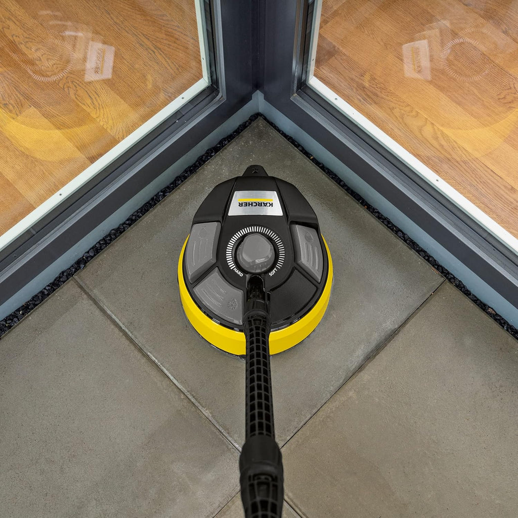 Krcher Flchenreiniger T-Racer T 7 Plus (Spritzwasserschutz, für groe Flchen, zwei Flachstrahldüsen, Handgriff für senkrechtes arbeiten, Powerdüse, Spüldüse)