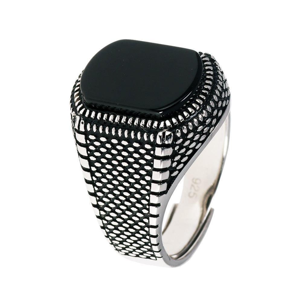 Agate Stone Turkish Men's Ring