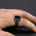 Agate Stone Turkish Men's Ring