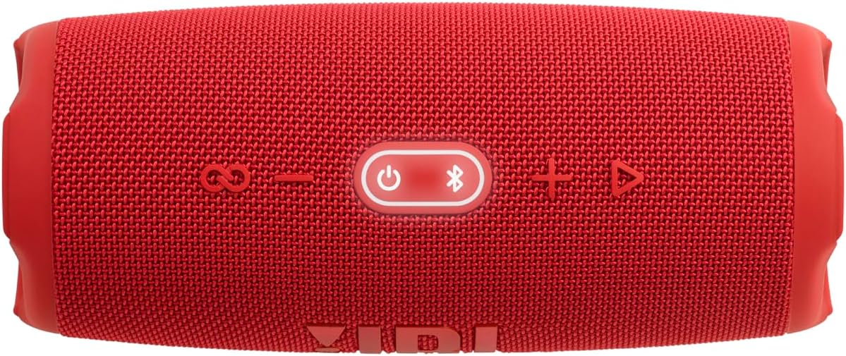 JBL Charge 5 Bluetooth-Lautsprecher in Schwarz – Wasserfeste, portable Boombox mit integrierter Powerbank – Eine Akku-Ladung für bis zu 20 Stunden kabellosen Musikgenuss