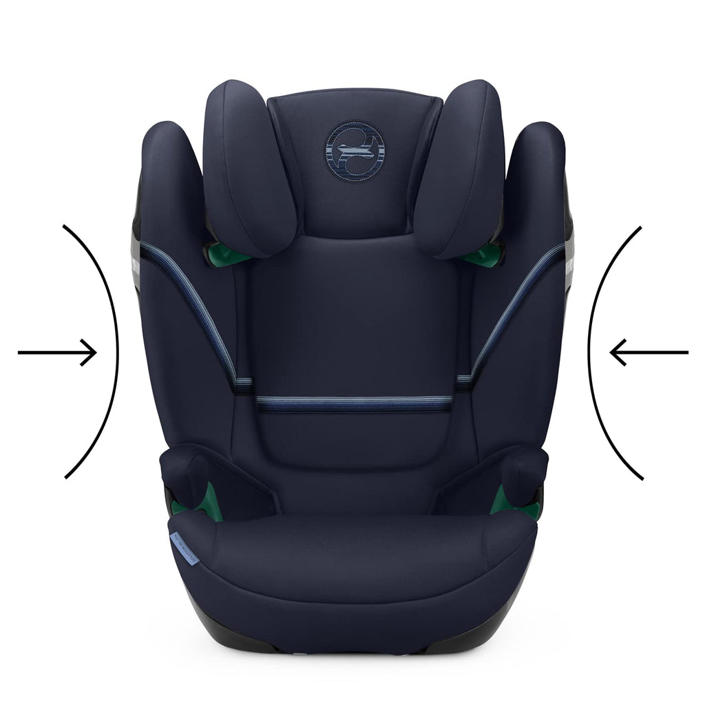CYBEX Gold Kindersitz Solution S2 i-Fix, Für Autos mit und ohne ISOFIX, 100 - 150 cm, Ab ca. 3 bis 12 Jahre (15 - 50 kg), Lava Grey