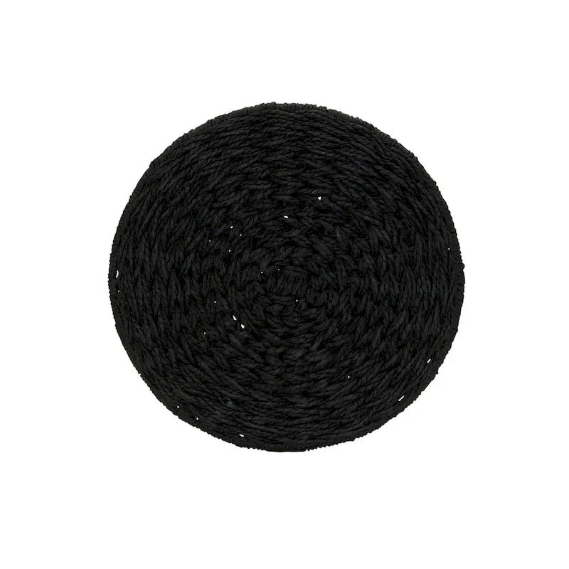 Household Essentials Handwoven Barrel Wicker Storage Basket Side Table - 17.0L x 17.0W x 19.0H