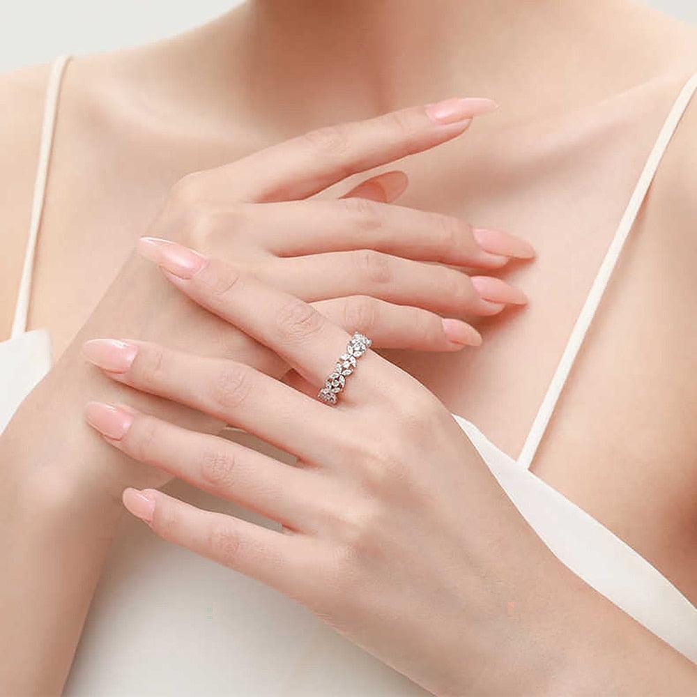 Butterfly Eternity Band Ring