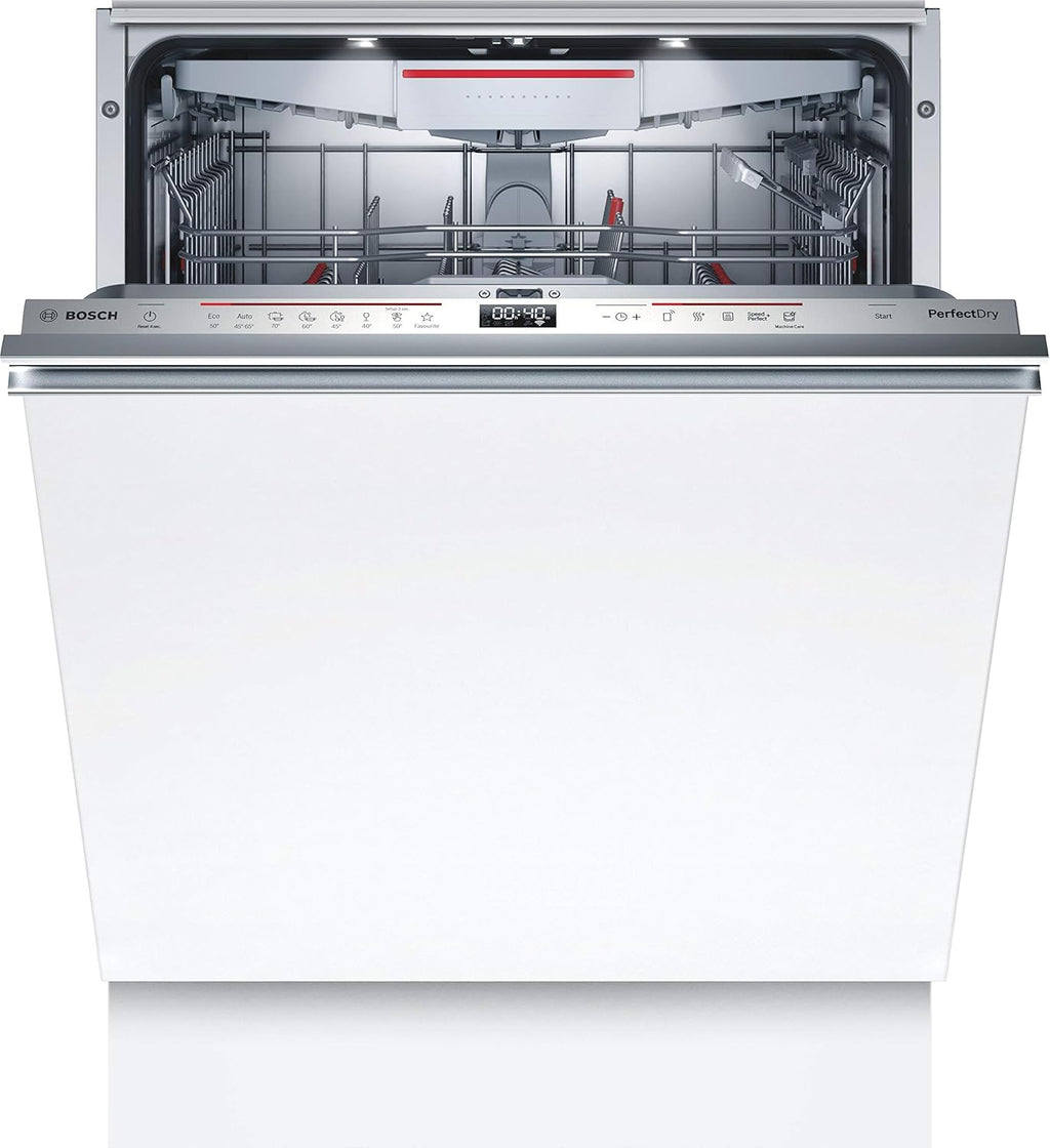 Bosch Hausgerte SMV6ZCX49E Serie 6 er Geschirrspüler Vollintegriert, Besteckschublade, Silence Programm besonders leise, PerfectDry mit Zeolith trocknet sogar Kunststoff