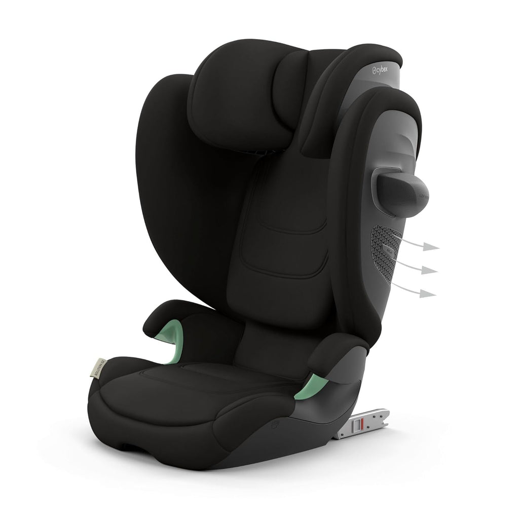 CYBEX Gold Kinder-Autositz Solution G i-Fix, Für Autos mit und ohne ISOFIX, Ab ca. 3 bis 12 Jahre (100 - 150 cm), Ab ca. 15 bis 50 kg, Lava Grey