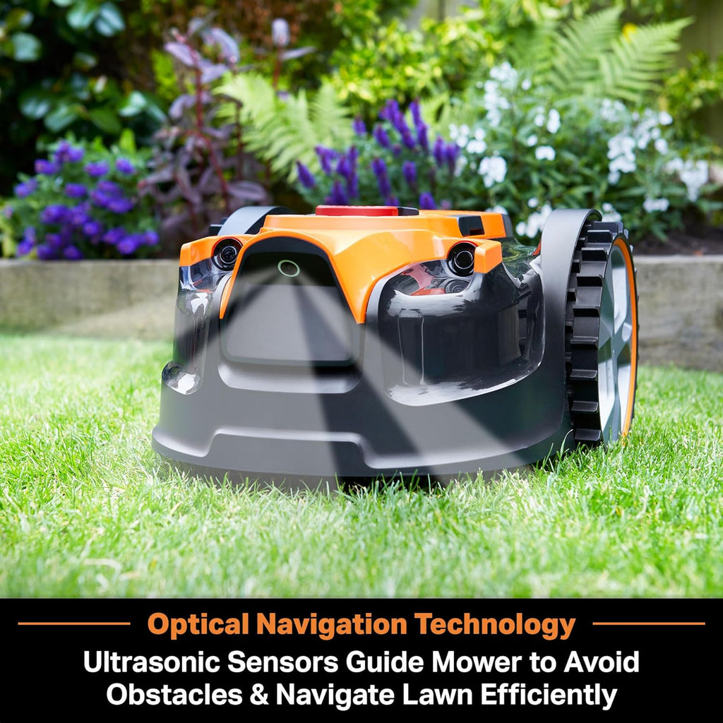 LawnMaster VBRM16 OcuMow Mhroboter für geeignet für bis zu 100 qm-Selbstfahrender Rasenmher Roboter mit MX 24V 4.0Ah Lithium-Ionen Akku Ohne Kabel
