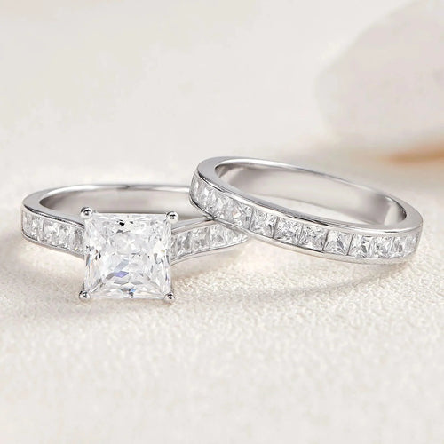 Classic 5A Wedding Ring Set