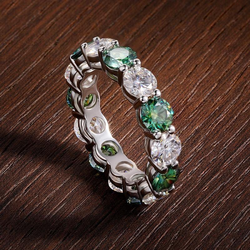 Classic Moissanite Eternity Band Ring