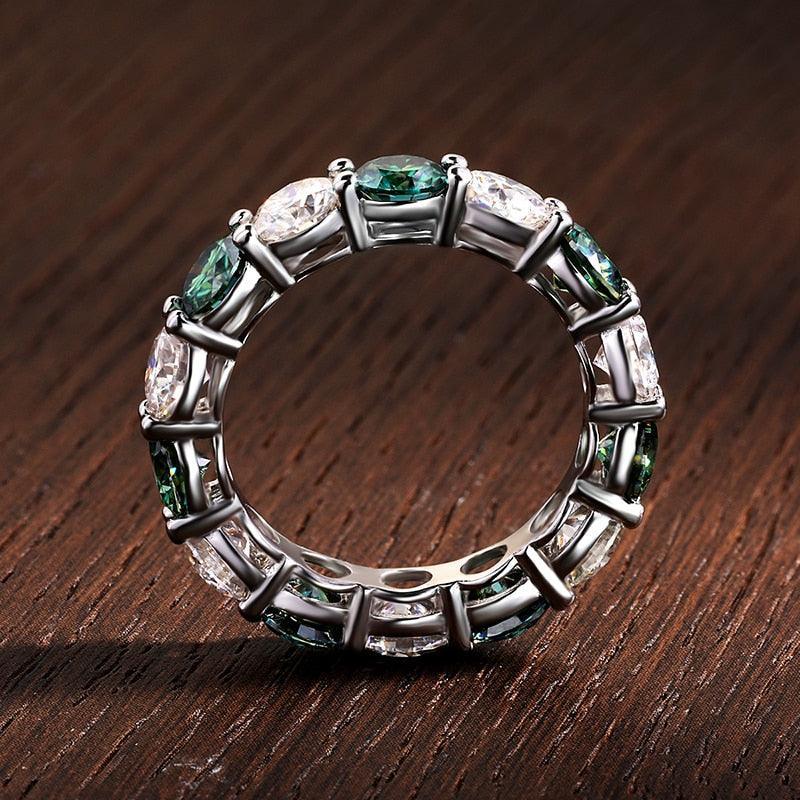 Classic Moissanite Eternity Band Ring
