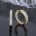 Classic Moissanite Hoop Earrings