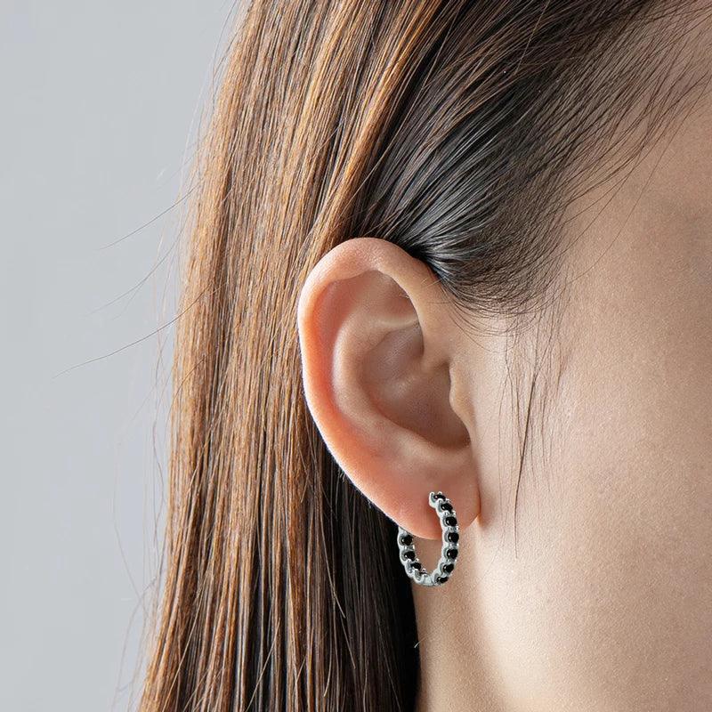 Classic Moissanite Hoop Earrings