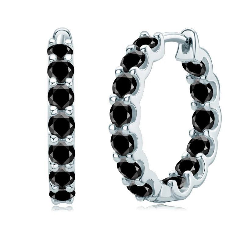 Classic Moissanite Hoop Earrings