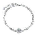 Cushion Cuban Silver Bracelet