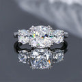 Cushion Cut Moissanite Engagement Ring