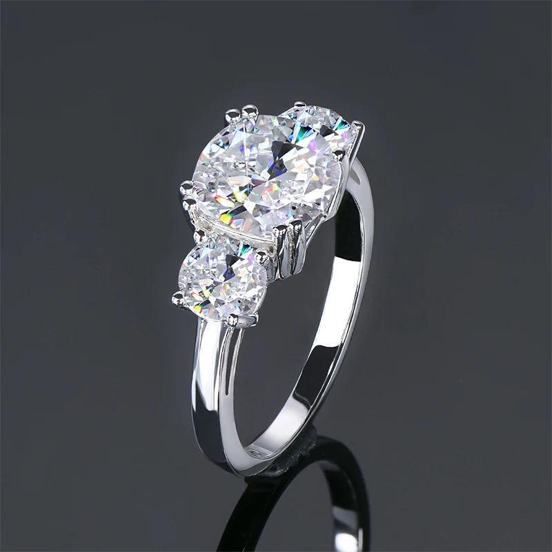 Cushion Cut Moissanite Engagement Ring