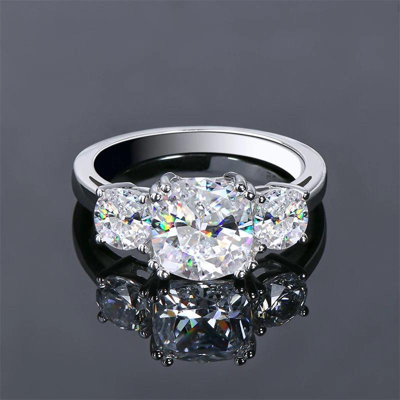 Cushion Cut 5A Engagement Ring