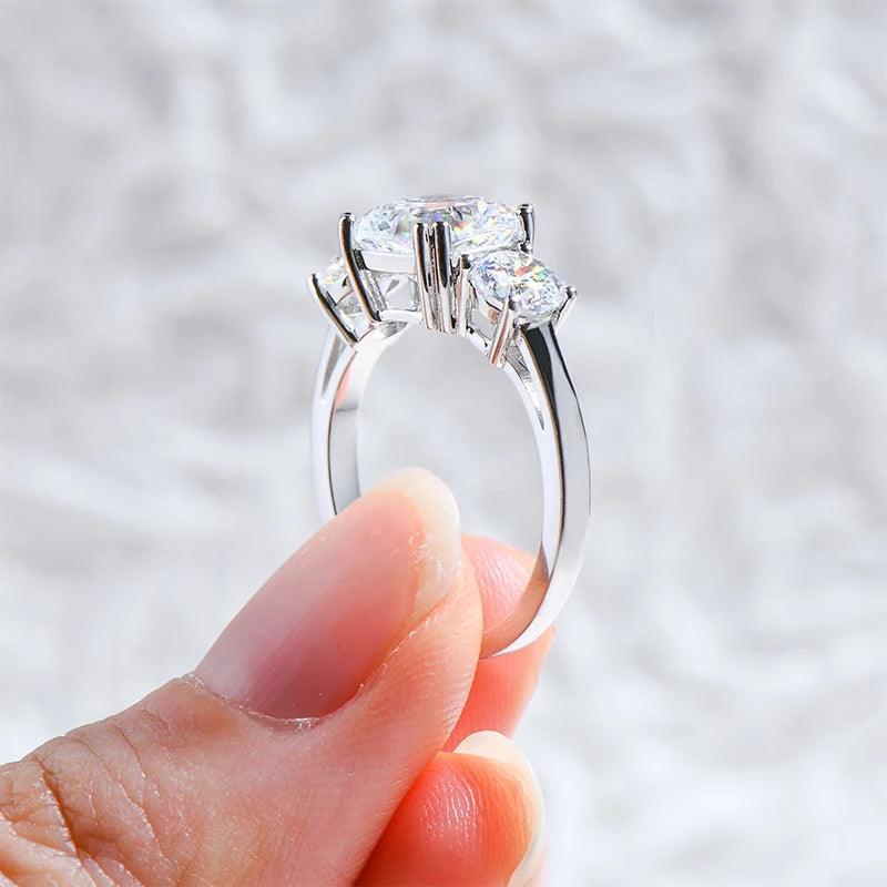 Cushion Cut 5A Engagement Ring