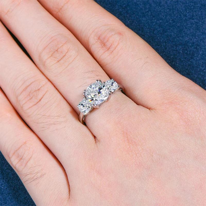 Cushion Cut 5A Engagement Ring