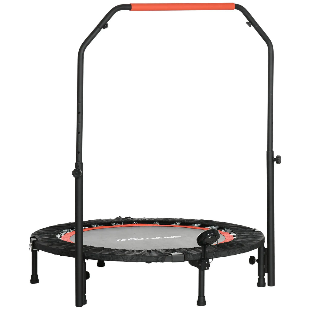 SPORTNOW Minitrampolin höhenverstellbar klappbar LCD-Monitor