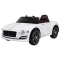 HOMCOM Kinder-Elektroauto Bentley GT lizenziert mit Fernbedienung Weiß