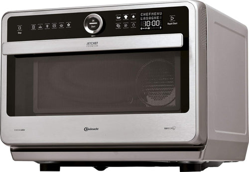 Bauknecht Jet Chef MW 179 IN Edelstahl 5in1-Multifunktionsmikrowelle/ 1000 W/ 33 L Garraum/Heißluft 1500 Watt/ Quartz Grill 1200 W/DualCrisp/ Dampfgaren/Schmelz- und Schnellauftau-Funktion