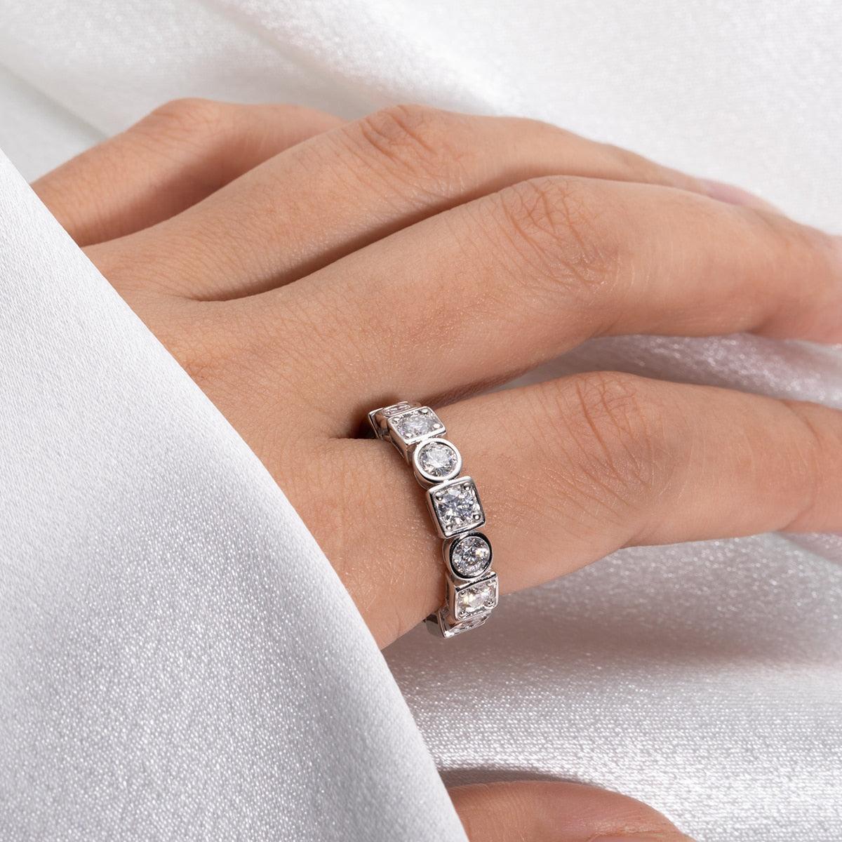 Dazzling Row Eternity Ring