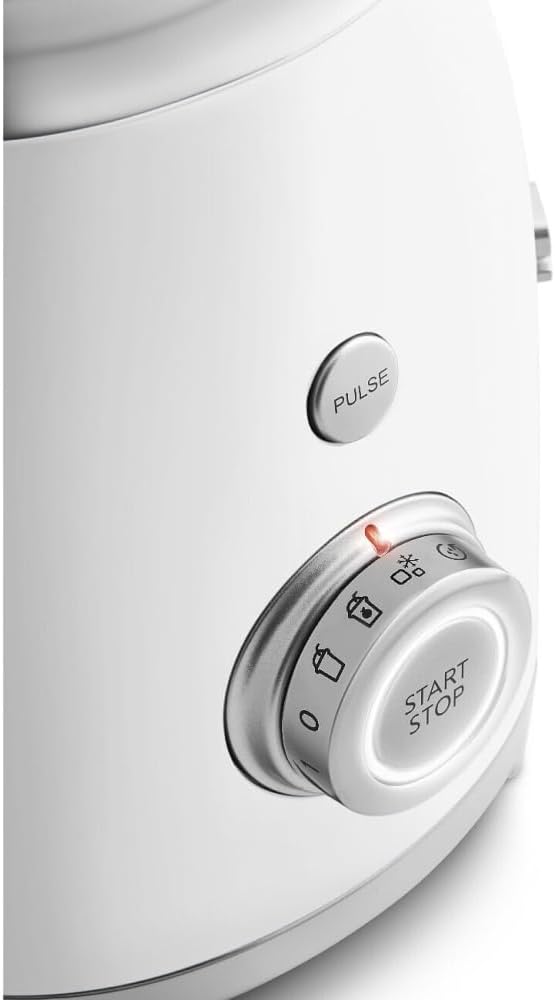 Smeg, BLF03PKEU, 1,5 l Standmixer, 4 -Geschwindigkeitsstufen, 4 Automikprogramme, Abnehmbare Doppelklinge, Deckelöffnung transparent mit Dosierkappe, rutschfest, 800W, Rose