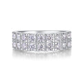 Double Row Moissanite Ring
