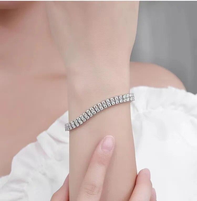 Double Row Tennis Bracelet