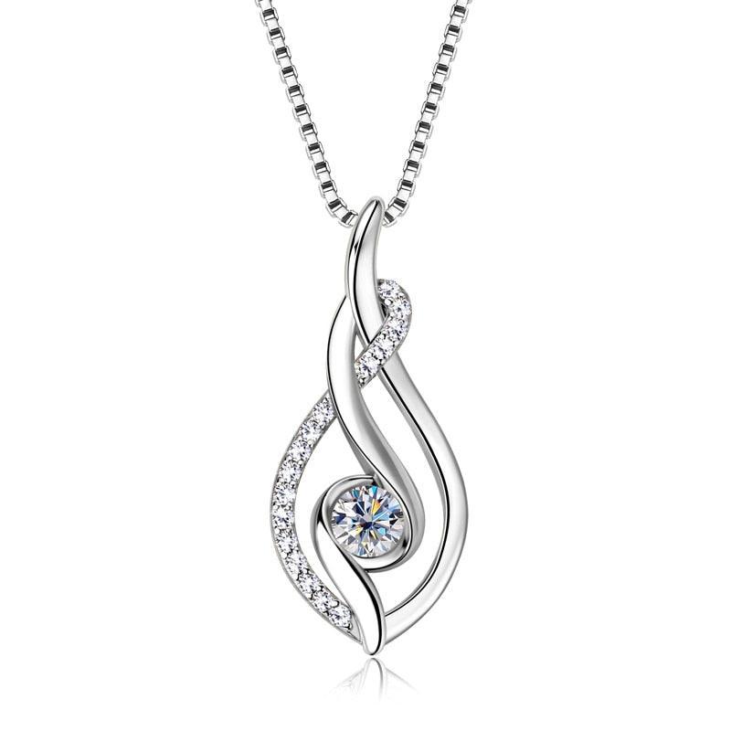 Double Twist Pendant Necklace