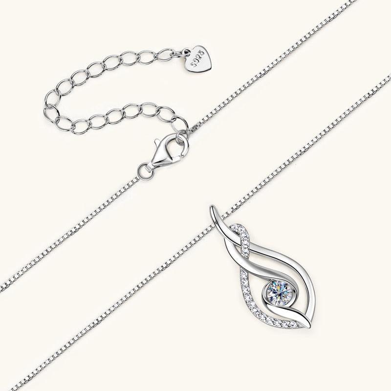 Double Twist Pendant Necklace