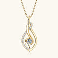 Double Twist Pendant Necklace