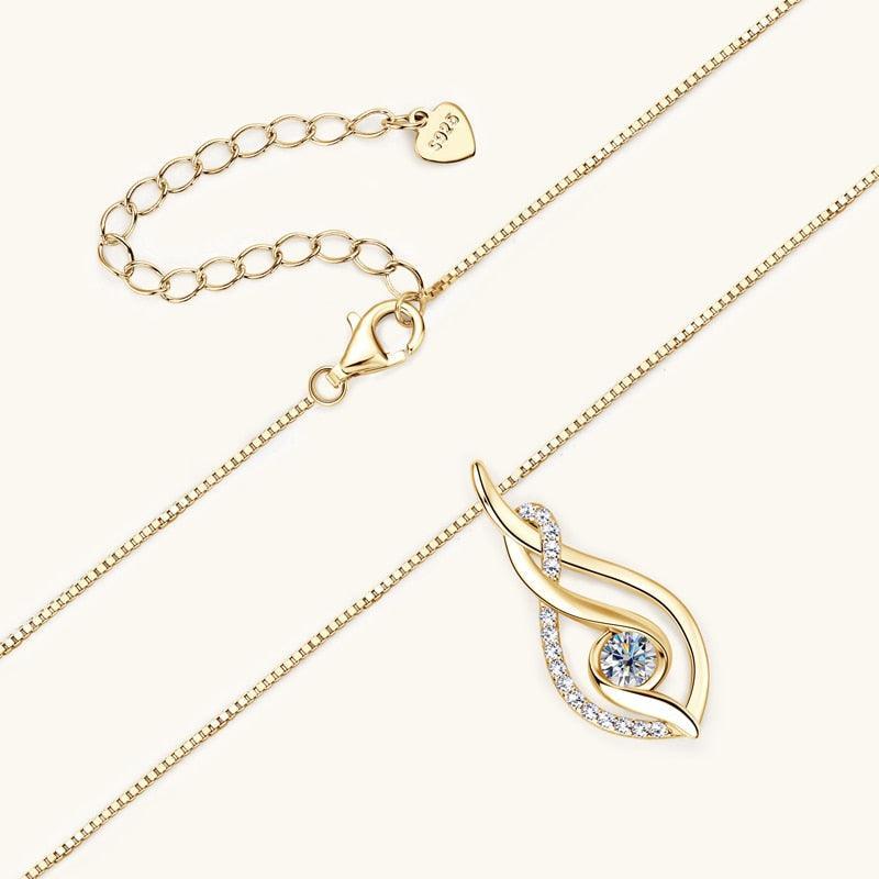 Double Twist Pendant Necklace