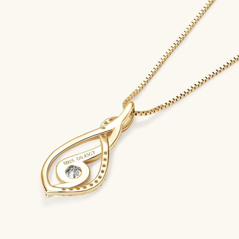 Double Twist Pendant Necklace