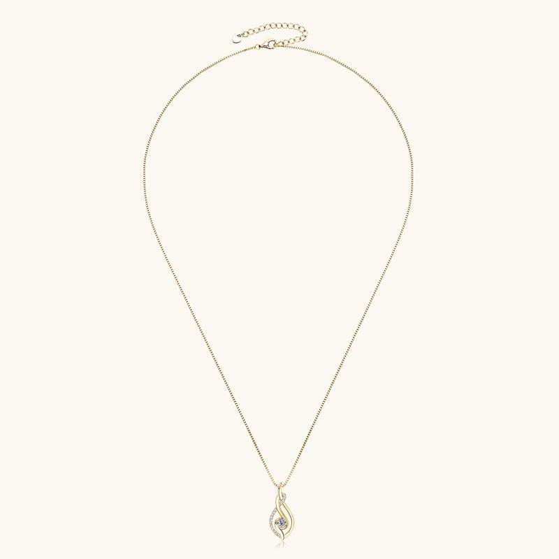 Double Twist Pendant Necklace