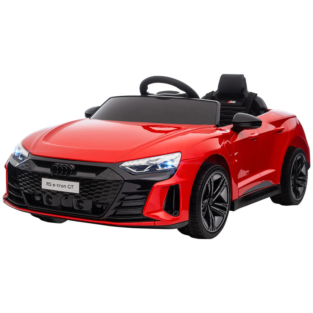 HOMCOM Kinder Elektroauto mit Fernbedienung & Musikfunktion Rot