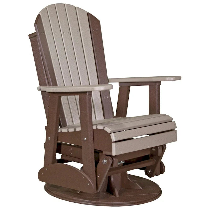 Poly Lumber Adirondack Swivel Glider Chair