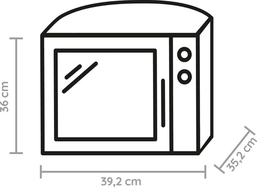Bauknecht MW 39 WSL / Kombination Grill und Mikrowelle / Crisp Funktion / 700 W / 13 L Garraum / Super-Kompakt Design / Dampfgarfunktion / Schnellauftau-Funktion, Weiß/Silber