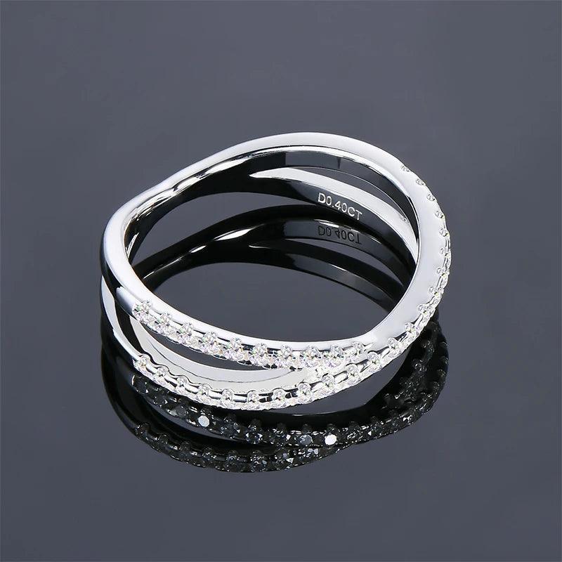 Eternity Cross Over Band Ring