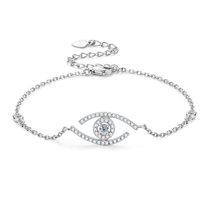 Evil Eye Moissanite Bracelet