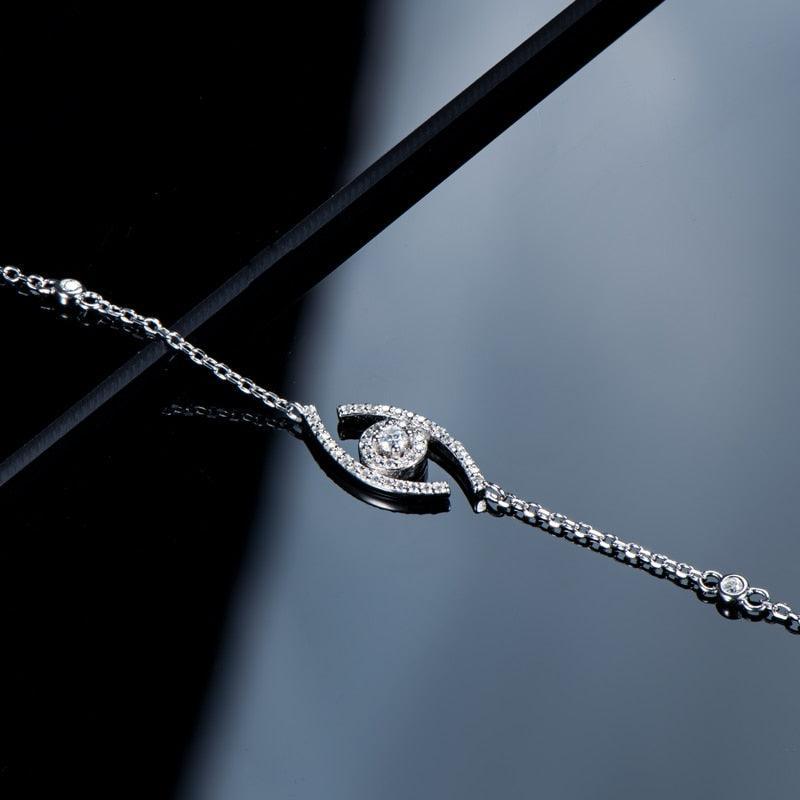 Evil Eye Moissanite Bracelet