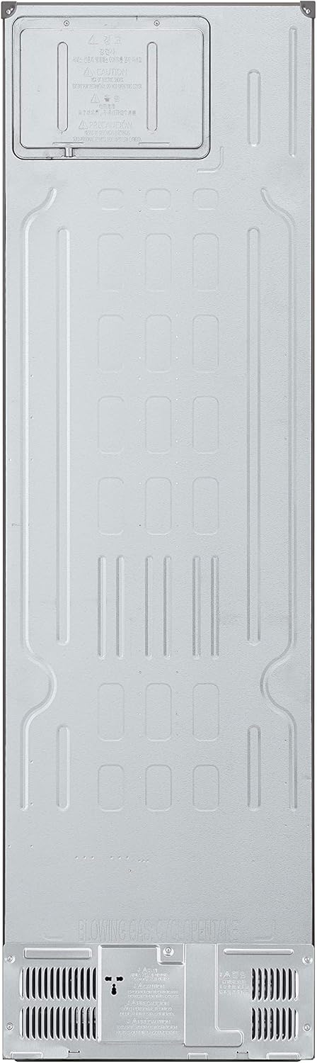 LG GBV22NCCEP Kühl-/Gefrierkombination – Smart Inverter Compressor, Total No Frost, Modern Flat Door Design, Matt Schwarz Metallic, Energieeffizienz A