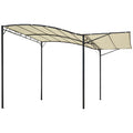 Outsunny Pergola Gartendach klappbares Seitendach Wandmontage