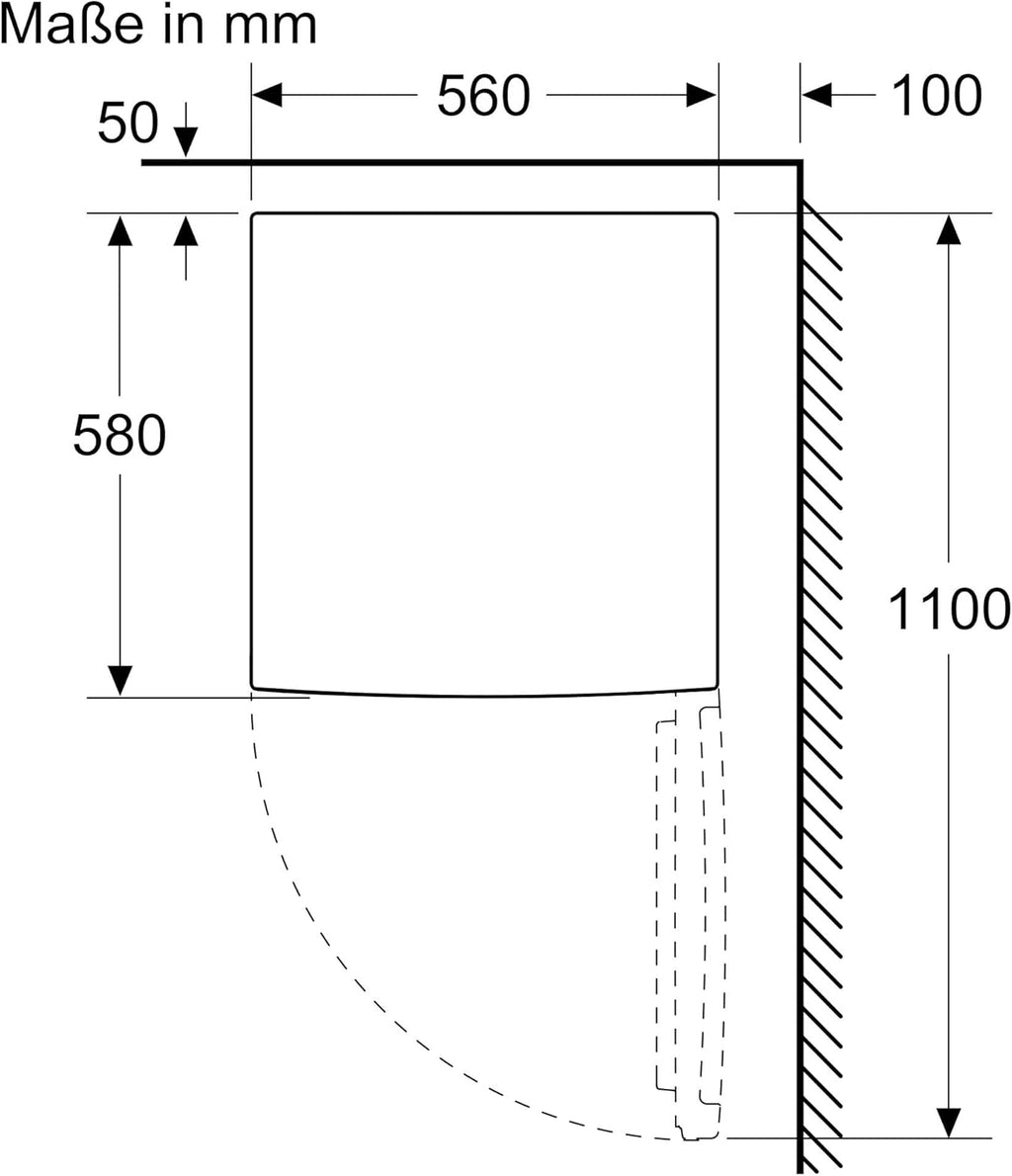 Bosch KTR15NWEB, Serie 2 Mini-Kühlschrank 85 x 56, 134 L, MultiBox für länger frisches Obst und Gemüse, Schnellkühlung, 39 dB leise trotz starker Kühlkraft, LED-Beleuchtung, Weiß