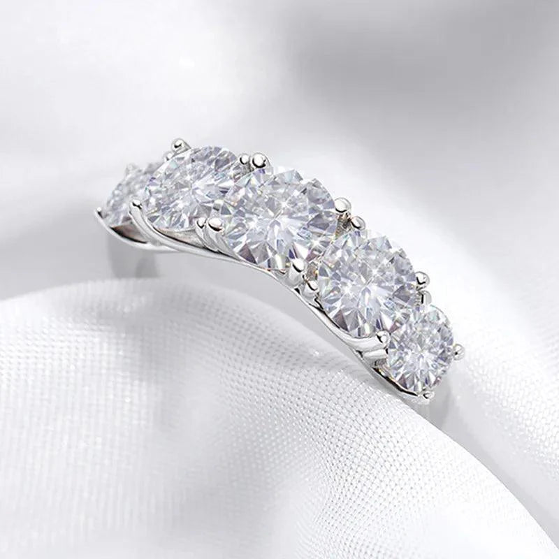 Five Stones Sparkling Band