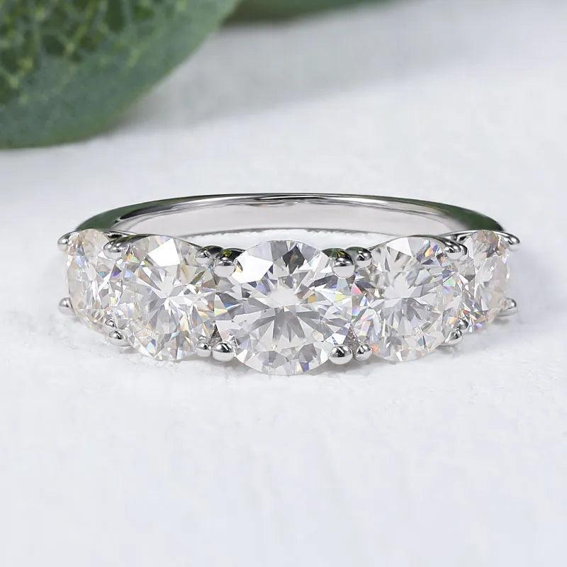 Five Stones Sparkling Band