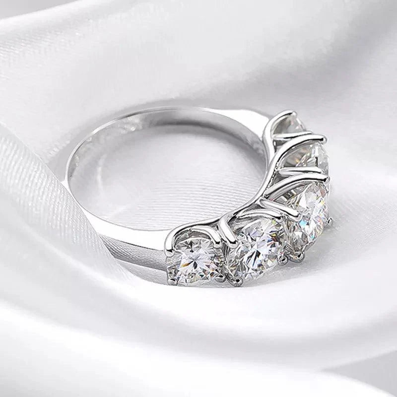 Five Stones Sparkling Band