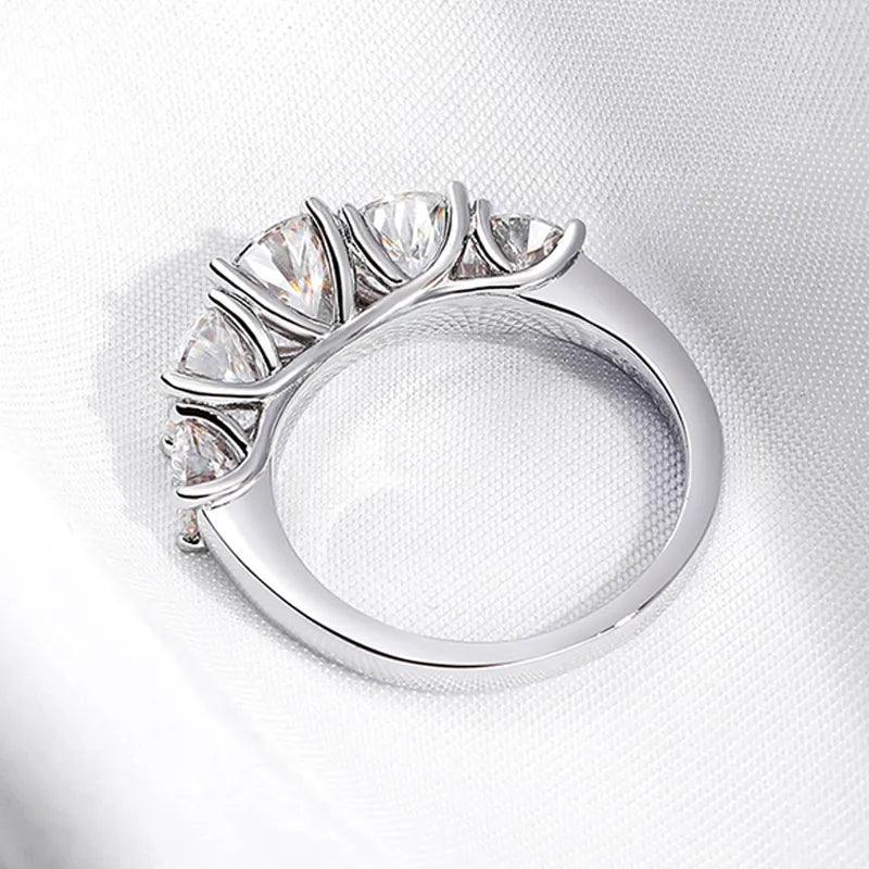 Five Stones Sparkling Band